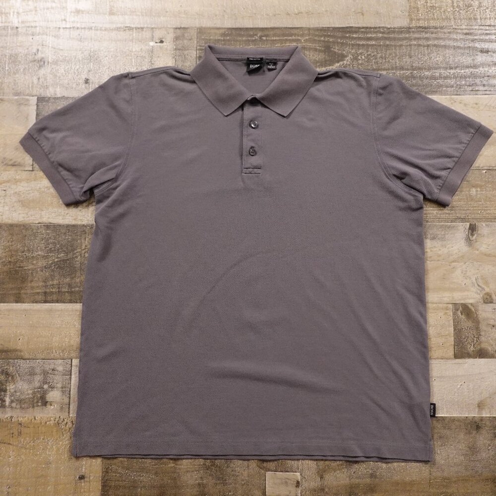 Hugo Boss polo shirt men's‎ extra large dark gray